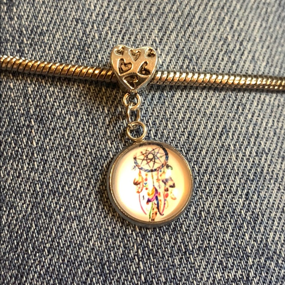 Dream catcher European charm feather